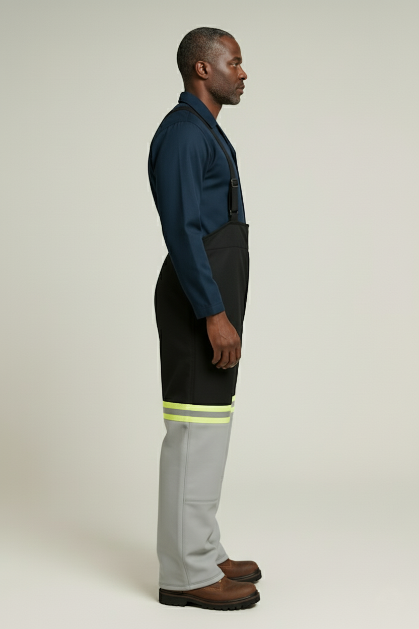 WoolTech Bib & Brace Leather Reinforced