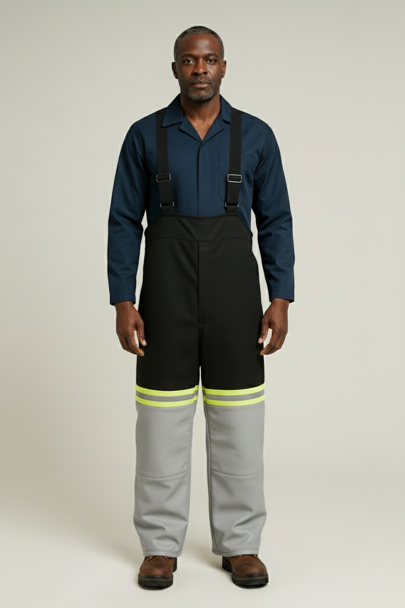 WoolTech Bib & Brace Leather Reinforced